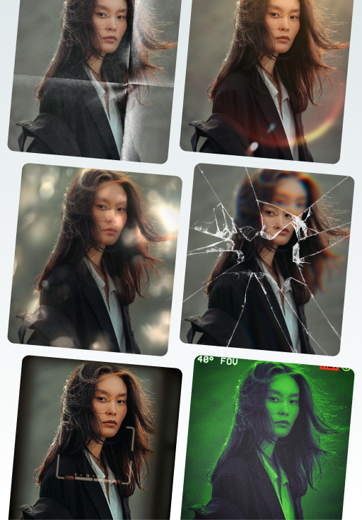 Enhance with dazzling effects & filters
