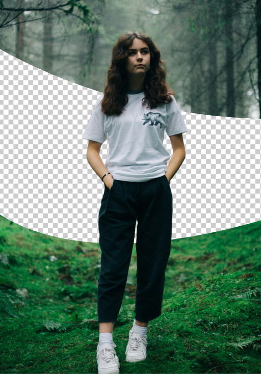 Erase backgrounds effortlessly for a clean look.