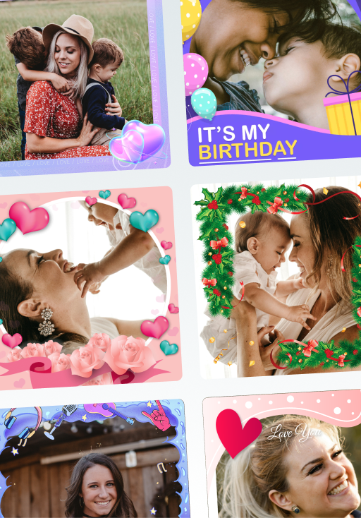 Explore over 700 frames to capture your moments.